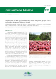 Thumbnail de BRS Gala JVZ64: primeira cultivar de maçã do grupo 'Gala' full color desenvolvida no Brasil.