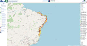 Imagem de Portal GeoTC - Base de dados geoespaciais sobre os Tabuleiros Costeiros do Nordeste